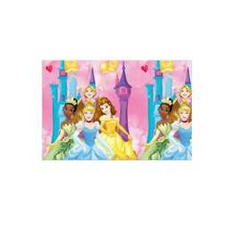 AMSCAN Nappe Princess (180 cm x 120 cm, Rectangulaire, Bleu clair, Bleu, Rose, Multicolore)