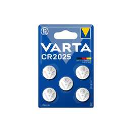 VARTA Batterie (CR2025, Universel, 5 pièce)