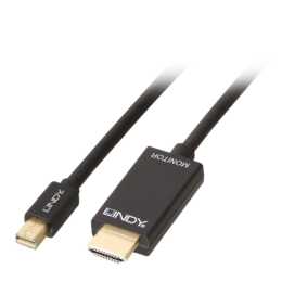 LINDY Verbindungskabel (DisplayPort Mini, HDMI, 2 m)