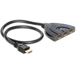 DELOCK Switch 60cm 4K/30Hz Splitter (3 x HDMI Typ A)