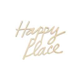 RICO DESIGN Lettre Happy Place (Beige, Bois)