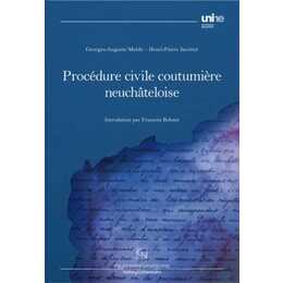 Procédure civile coutumière neuchâteloise