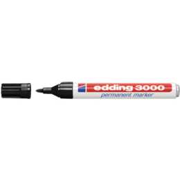 EDDING Pennarello indelebile 3000 (Nero, 1 pezzo)