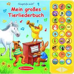 27-Button-Soundbuch - Mein grosses Tierliederbuch - 27 bekannte Kinderlieder zum Mitsingen