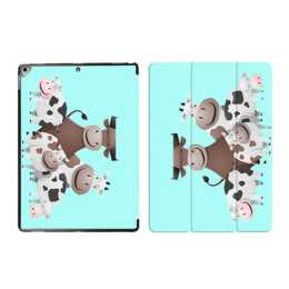 EG iPad Sleeve per Apple iPad Pro 12.9 "12.9" 12.9" - Tiffany Blue Cartoon Cows