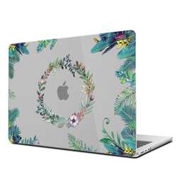 EG Coque rigide (Macbook Air 15" M3 2024, Fleurs, Vert)