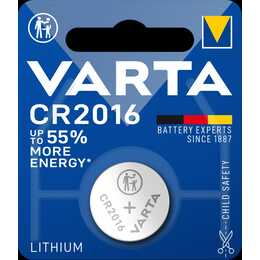 VARTA Batterie (CR2016, Universel, 1 pièce)