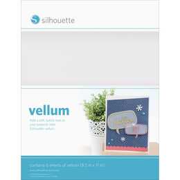 SILHOUETTE Papier calque vellum (Blanc, 6 pièce)