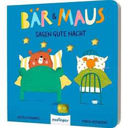 Bär & Maus sagen gute Nacht. Mitmachbuch mit Schiebe-Elementen