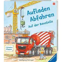 Aufladen - Abfahren. Auf der Baustelle