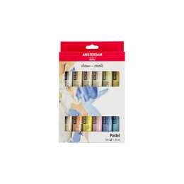 AMSTERDAM Colore acrilica Standard Pastel Set (12 x 20 ml, Multicolore)