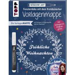 Vorlagenmappe Fensterdeko mit dem Kreidemarker - Fröhliche Weihnachten von Bine Brändle