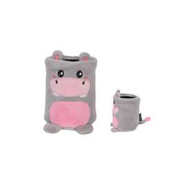 I-TOTAL Portapenne HIPPO (Grigio, Rosa)