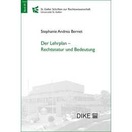 Der Lehrplan Rechtsnatur und Bedeutung