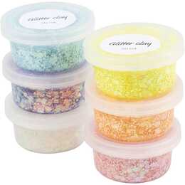 CREATIV COMPANY Poudre de paillettes (Transparent, 6 pièce)