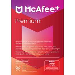 MCAFEE+ Premium Family (Jahreslizenz, 12 Monate, Deutsch, Italienisch, Französisch)