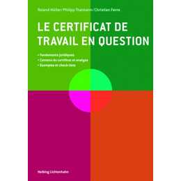 Le certificat de travail en question