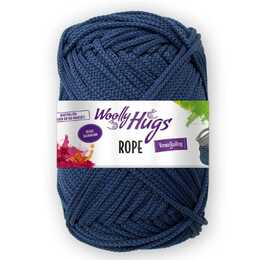 WOOLLY HUGS Corda macramè Rope (200 g, Blu marino, Blu)