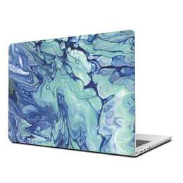 EG Coque rigide (MacBook Air 13" M2 2022, Marbre, Bleu)