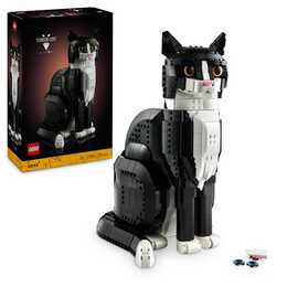 LEGO Ideas Schwarz-weiße Katze (21349, seltenes Set)
