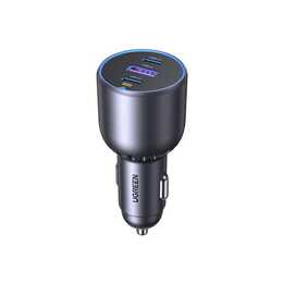 UGREEN Caricabatteria auto (130 W, Presa accendisigari, USB di tipo C, USB di tipo A)