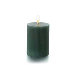 BALTHASAR Rillen Candela a colonna LED (7.5 cm, Verde)