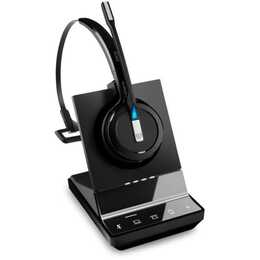 SENNHEISER Casque micro de bureau Impact SDW 5015 (On-Ear, Sans fil, Noir)