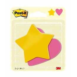 POST-IT Haftnotizen (30 Blatt, Gelb, Pink)