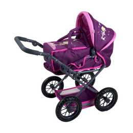 KNORRTOYS Ruby Miniclara Puppenwagen (Violett, Pink)