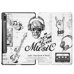 EG coque pour Samsung Galaxy Tab S8 11" (2022) - gris - graffiti