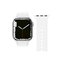 VONMÄHLEN Classic Armband (Apple Watch Series 7 / Ultra / Series 2 / Series 5 / SE / Series 8 / Ultra 2 / Series 1 / Series 9 / Series 3 / Series 4 / Series 6, Weiss)