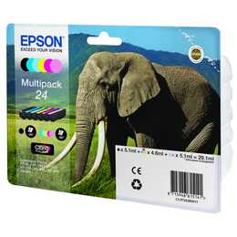 EPSON 24 (Jaune, Noir, Magenta, Cyan, Multipack)