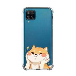 EG Backcover (Galaxy A12, Hunde, Transparent)