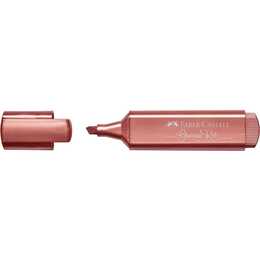 FABER-CASTELL Textmarker (Rot, Metallic, 1 Stück)