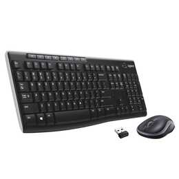 LOGITECH MK270 (USB, Svizzera, Senza fili)