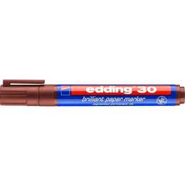 EDDING Permanent Marker 30 (Braun, 1 Stück)