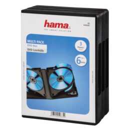 HAMA Leerhülle für 6 CD/DVD/BD, 3 Stück