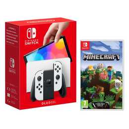 NINTENDO Switch OLED-Modell Weiss 64 GB (Minecraft, DE, IT, FR)