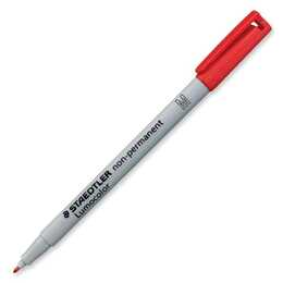 STAEDTLER Marqueur permanent (Rouge, 10 pièce)