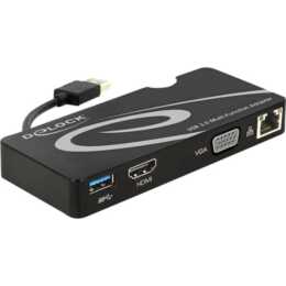 DELOCK Stations d'accueil 62461 (HDMI, VGA, USB 3.0, RJ-45 (LAN))