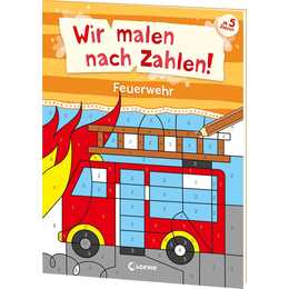 Wir malen nach Zahlen! - Feuerwehr