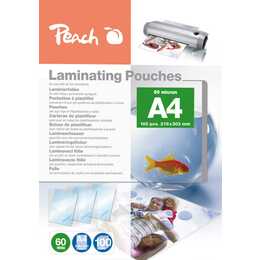 PEACH Films de plastification (A4, 100 foglio)