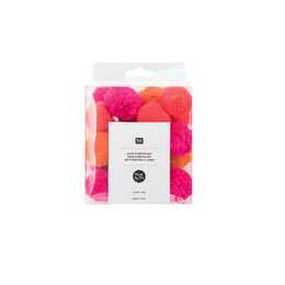 RICO DESIGN Pompon (Arancione, Pink, 24 pezzo)