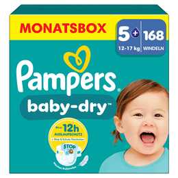 PAMPERS Baby-Dry Junior Plus T. 5+ (168 pezzo)