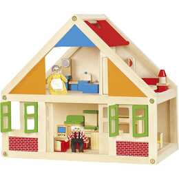 VIGA Casa delle bambole (Beige, Multicolore)