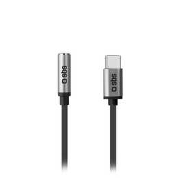 SBS Cavo (USB Tipo C, Mini-Phone Stereo 3.5 mm, 0.15 m)