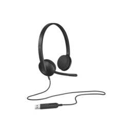 LOGITECH Office Headset H340 (Over-Ear, Kabel, Schwarz)