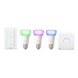 PHILIPS HUE Ampoule LED Starterset White & Color (E27, ZigBee, 9.5 W)