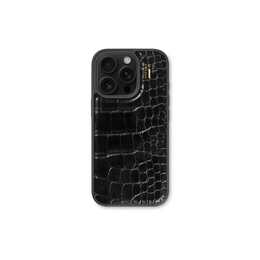 IDEAL OF SWEDEN Backcover MagSafe Croco (iPhone 16 Pro, Schwarz)