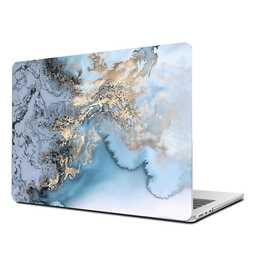 EG Coque rigide (MacBook Air 13" M2 2022, Marbre, Bleu)